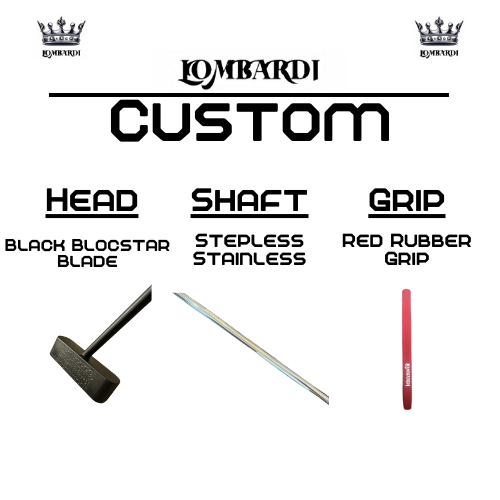 Lombardi Golf Custom Black Blocstar Blade Golf Putter