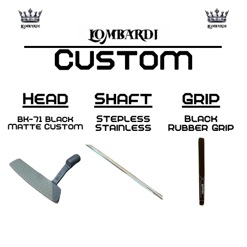 Lombardi Golf Custom Black Matte BK-71 Blade Golf Putter