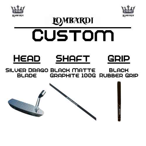 Lombardi Golf Custom Silver Drago Blade Golf Putter