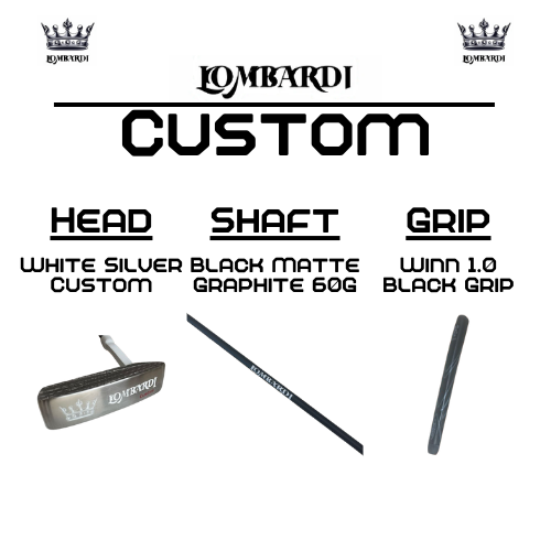 Lombardi Golf Custom Silver DC Blade Golf Putter