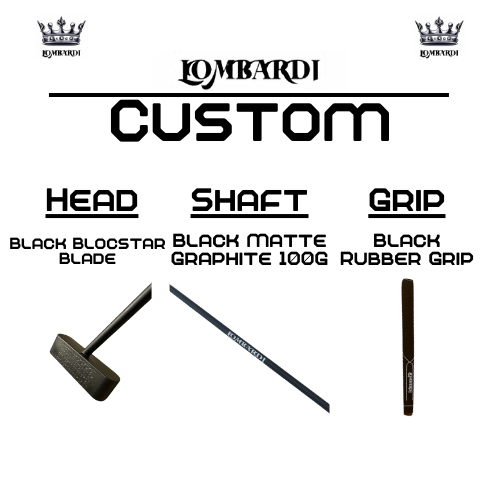 Lombardi Golf Custom Black Blocstar Blade Golf Putter
