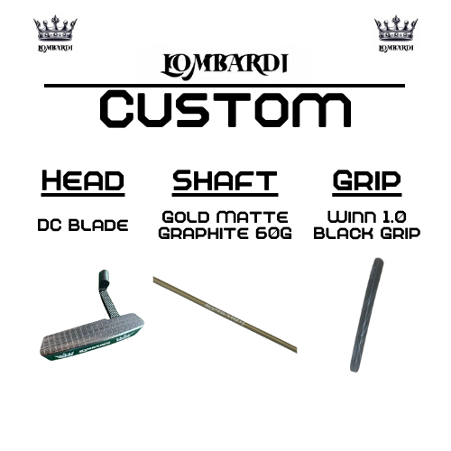 Lombardi Golf Custom Silver DC Blade Golf Putter