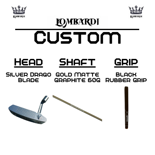 Lombardi Golf Custom Silver Drago Blade Golf Putter