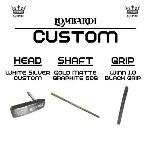 Lombardi Golf Custom Silver DC Blade Golf Putter