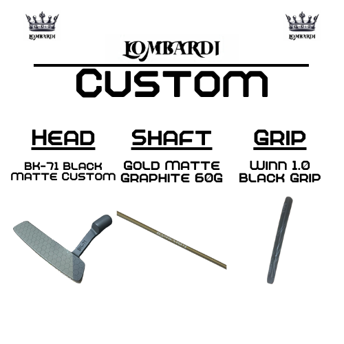 Lombardi Golf Custom Black Matte BK-71 Blade Golf Putter