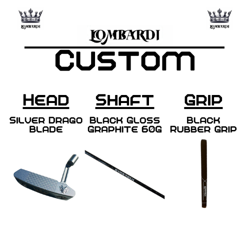 Lombardi Golf Custom Silver Drago Blade Golf Putter