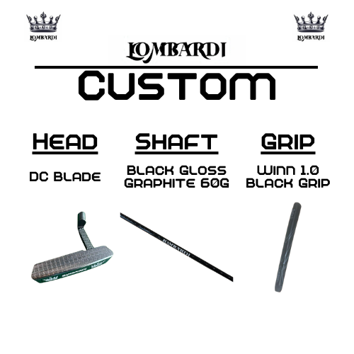 Lombardi Golf Custom Silver DC Blade Golf Putter
