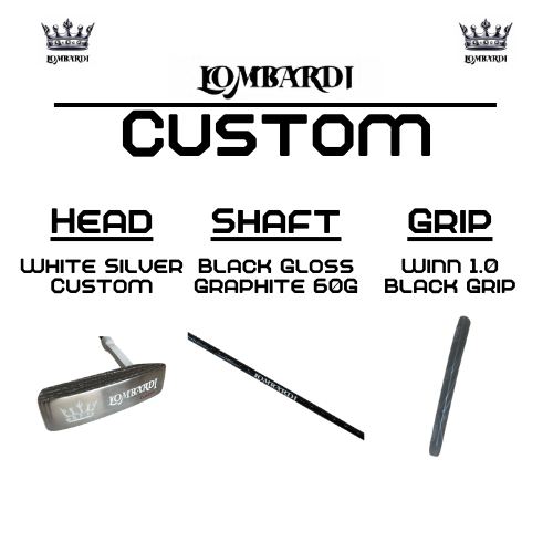 Lombardi Golf Custom Silver DC Blade Golf Putter