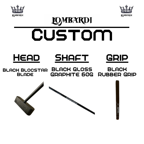 Lombardi Golf Custom Black Blocstar Blade Golf Putter