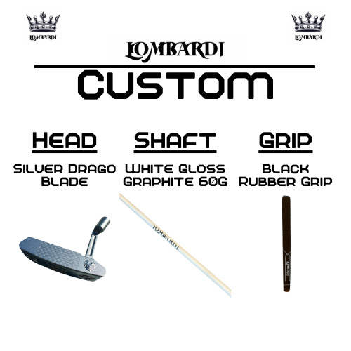 Lombardi Golf Custom Silver Drago Blade Golf Putter