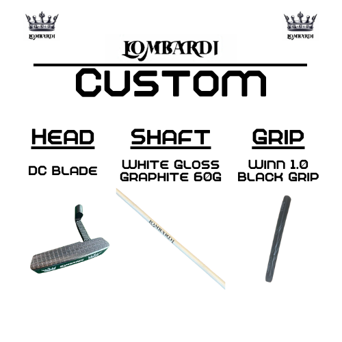 Lombardi Golf Custom Silver DC Blade Golf Putter