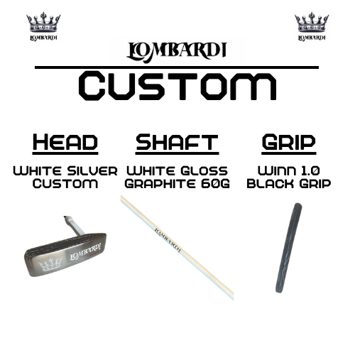 Lombardi Golf Custom Silver DC Blade Golf Putter