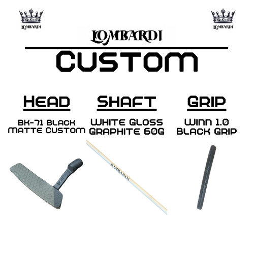 Lombardi Golf Custom Black Matte BK-71 Blade Golf Putter