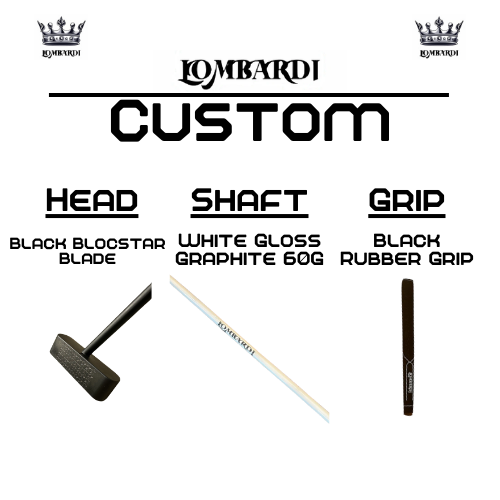 Lombardi Golf Custom Black Blocstar Blade Golf Putter
