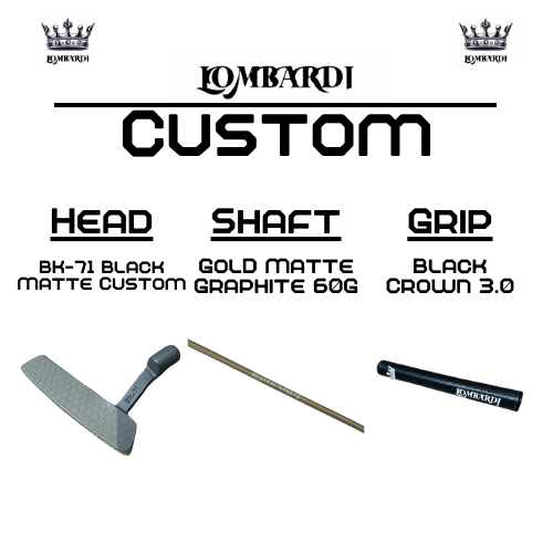 Lombardi Golf Custom Black Matte BK-71 Blade Golf Putter