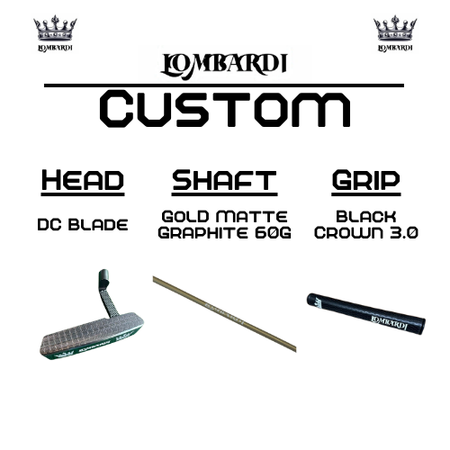 Lombardi Golf Custom Silver DC Blade Golf Putter