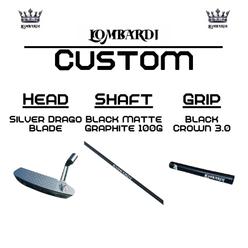 Lombardi Golf Custom Silver Drago Blade Golf Putter