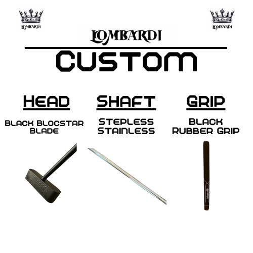 Lombardi Golf Custom Black Blocstar Blade Golf Putter