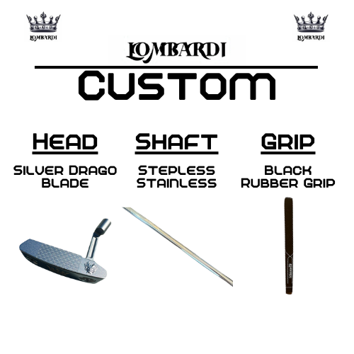 Lombardi Golf Custom Silver Drago Blade Golf Putter