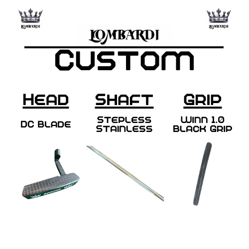 Lombardi Golf Custom Silver DC Blade Golf Putter
