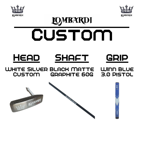 Lombardi Golf Custom Silver DC Blade Golf Putter