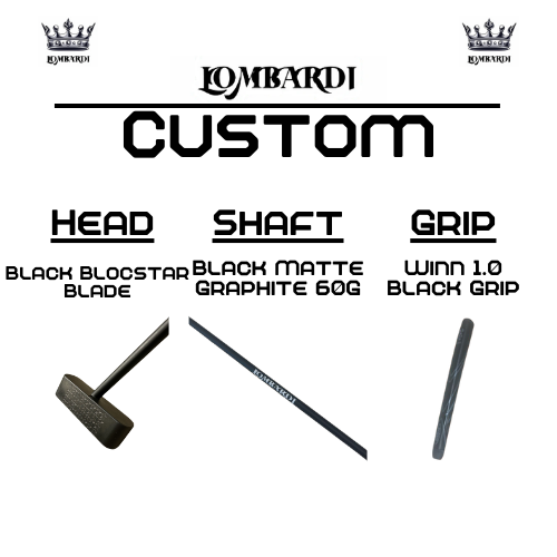 Lombardi Golf Custom Black Blocstar Blade Golf Putter