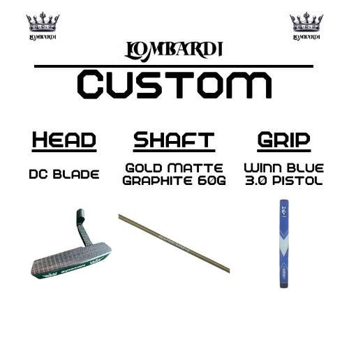 Lombardi Golf Custom Silver DC Blade Golf Putter