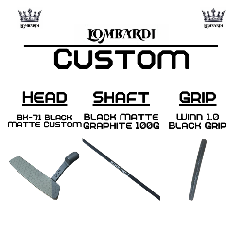 Lombardi Golf Custom Black Matte BK-71 Blade Golf Putter
