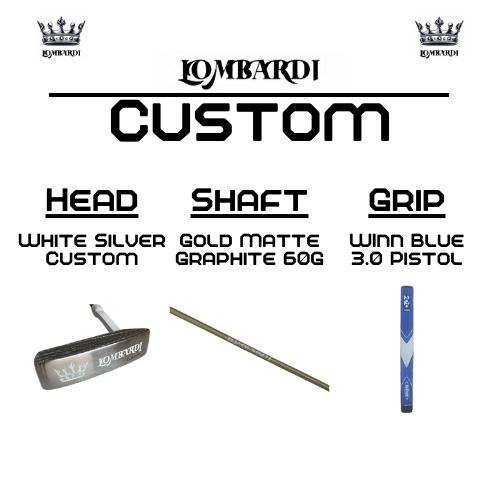 Lombardi Golf Custom Silver DC Blade Golf Putter