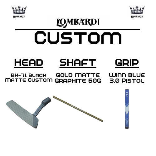 Lombardi Golf Custom Black Matte BK-71 Blade Golf Putter