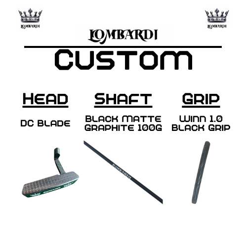 Lombardi Golf Custom Silver DC Blade Golf Putter