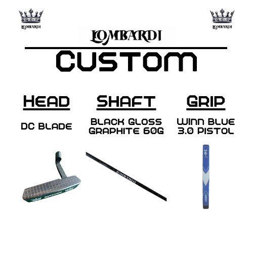 Lombardi Golf Custom Silver DC Blade Golf Putter