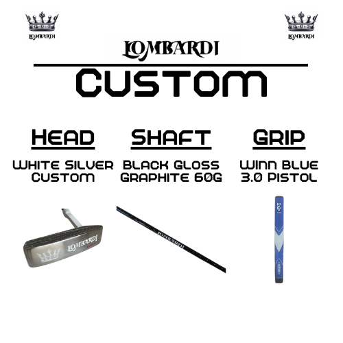 Lombardi Golf Custom Silver DC Blade Golf Putter