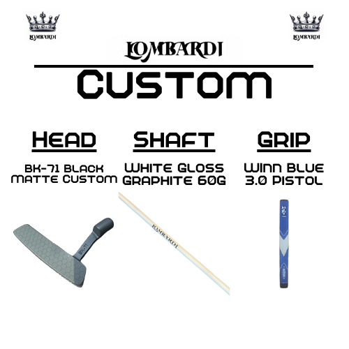 Lombardi Golf Custom Black Matte BK-71 Blade Golf Putter