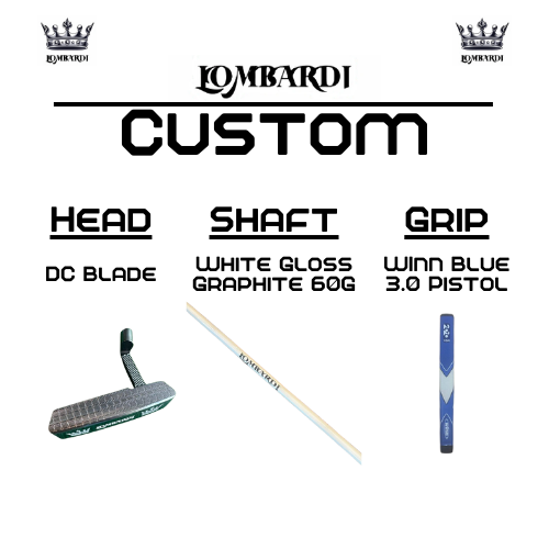 Lombardi Golf Custom Silver DC Blade Golf Putter