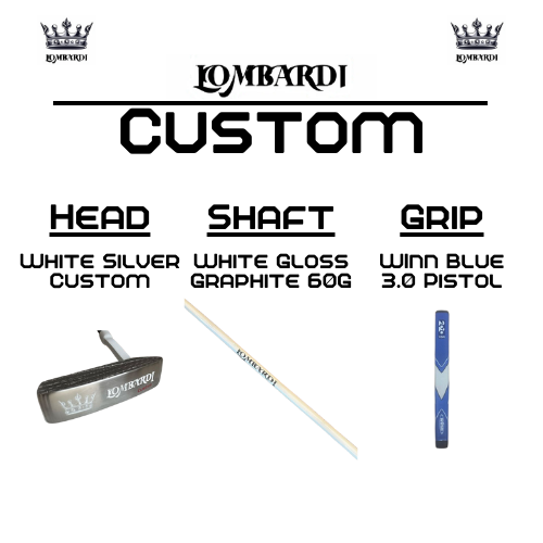 Lombardi Golf Custom Silver DC Blade Golf Putter