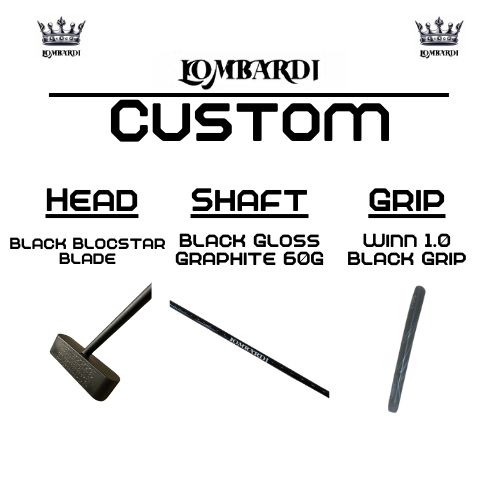 Lombardi Golf Custom Black Blocstar Blade Golf Putter