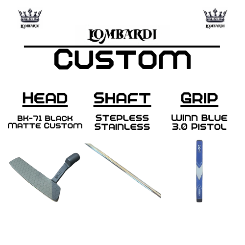 Lombardi Golf Custom Black Matte BK-71 Blade Golf Putter