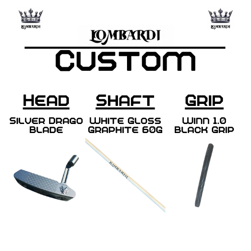 Lombardi Golf Custom Silver Drago Blade Golf Putter