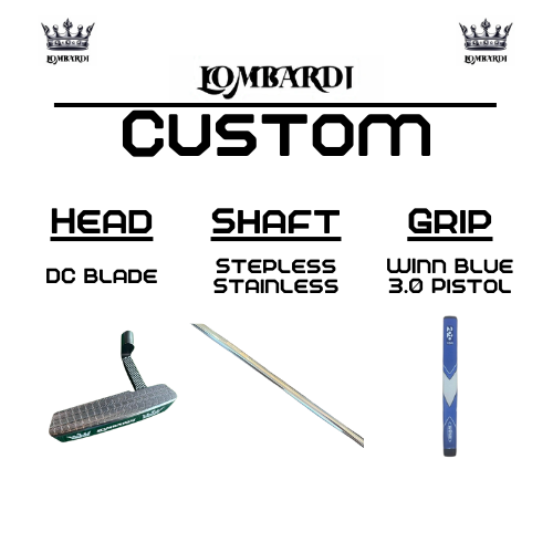 Lombardi Golf Custom Silver DC Blade Golf Putter