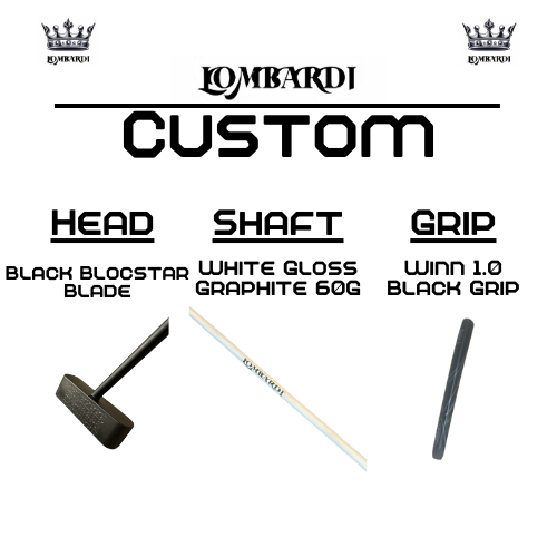 Lombardi Golf Custom Black Blocstar Blade Golf Putter