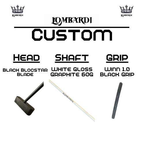 Lombardi Golf Custom Black Blocstar Blade Golf Putter