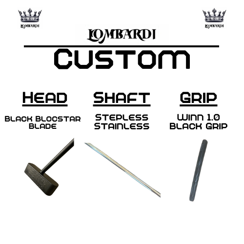 Lombardi Golf Custom Black Blocstar Blade Golf Putter