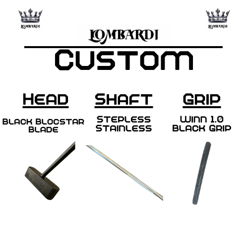 Lombardi Golf Custom Black Blocstar Blade Golf Putter