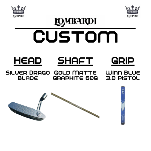 Lombardi Golf Custom Silver Drago Blade Golf Putter