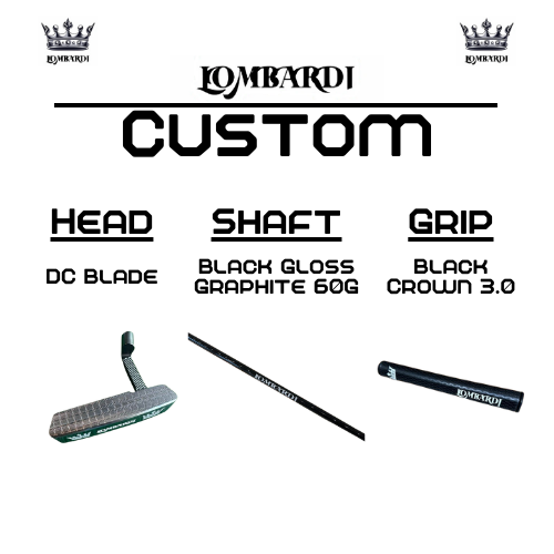 Lombardi Golf Custom Silver DC Blade Golf Putter