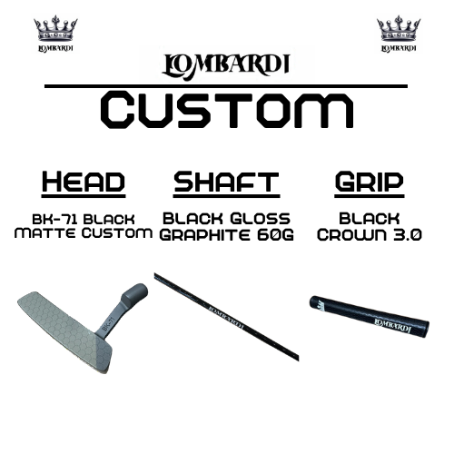Lombardi Golf Custom Black Matte BK-71 Blade Golf Putter