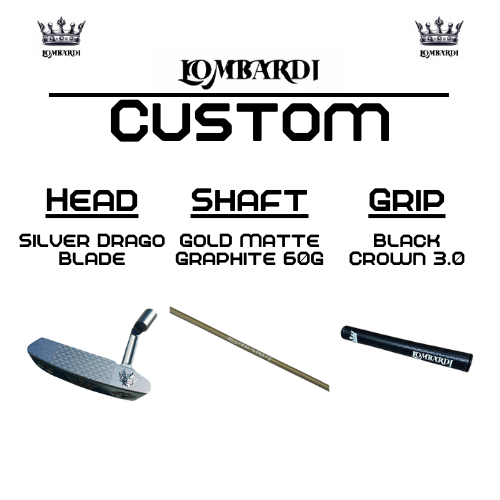 Lombardi Golf Custom Silver Drago Blade Golf Putter