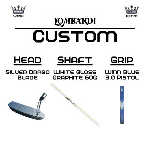 Lombardi Golf Custom Silver Drago Blade Golf Putter