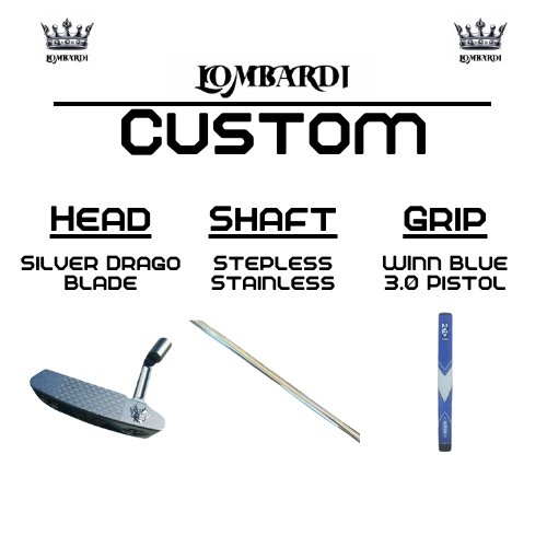 Lombardi Golf Custom Silver Drago Blade Golf Putter